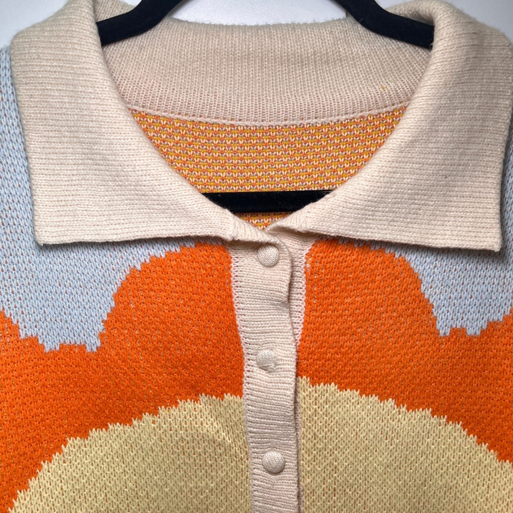 Sunset Patterned Women's Sweater - Picture 2 of 5